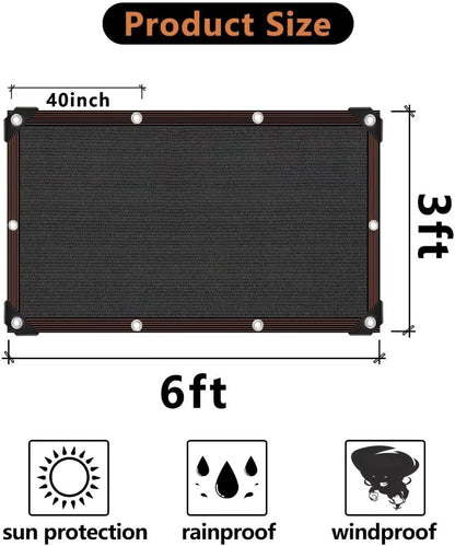 Shade Cloth - 90% Sunblock Net for Garden Patio, Shade Sails for Plants Greenhouse Pergola,Dog Kennel,Lawn Outdoor,Easy to Install Mesh Shade Cover2