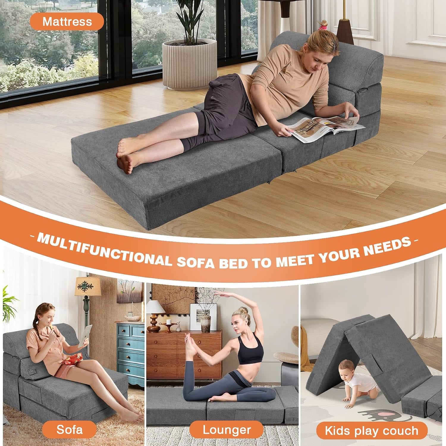 folding-sofa-bed-sleep-sofa-3-in-1-convertible-sleeper-chair-gery