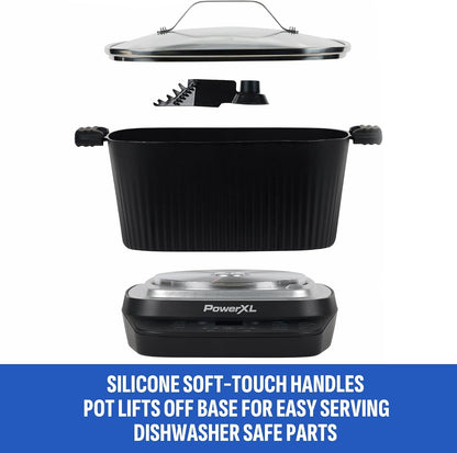 STIRMAX 7.5QT Digital Multi-Cooker with Auto Stir | 9-In-1 Multicooker with Automatic Stirring, Sauté, Sear and Dishwasher-Safe Ceramic Pot.5