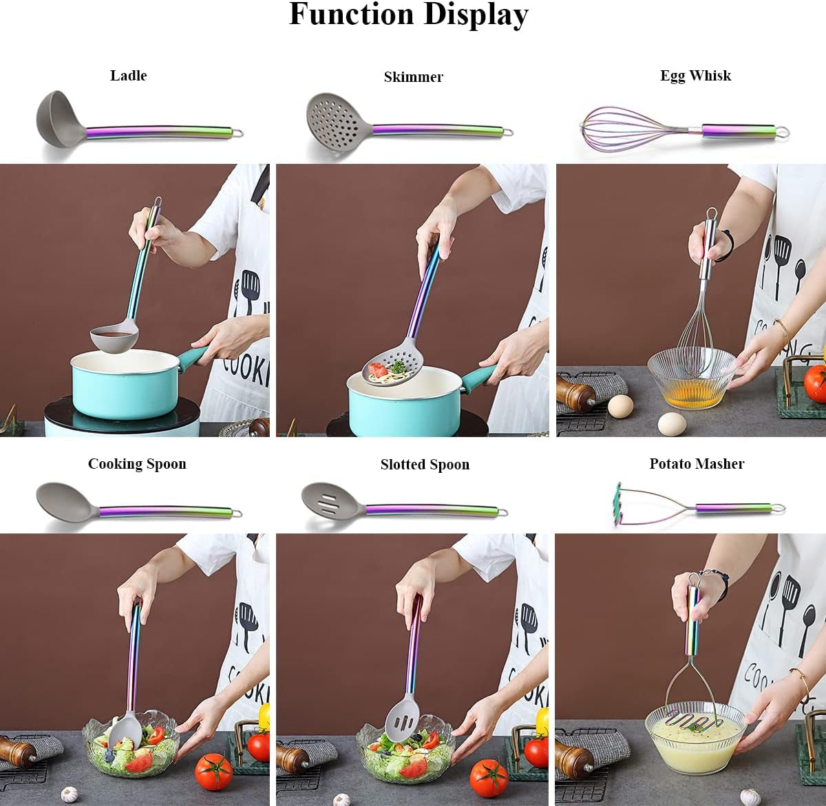 38-piece-silicone-kitchen-cooking-utensils-set-with-utensil-crocks-silicone-head-and-stainless-steel-handle-cookware-kitchen-tools-for-utensil-set-non-stick-kitchen-gadgets-dishwasher-saferainbow