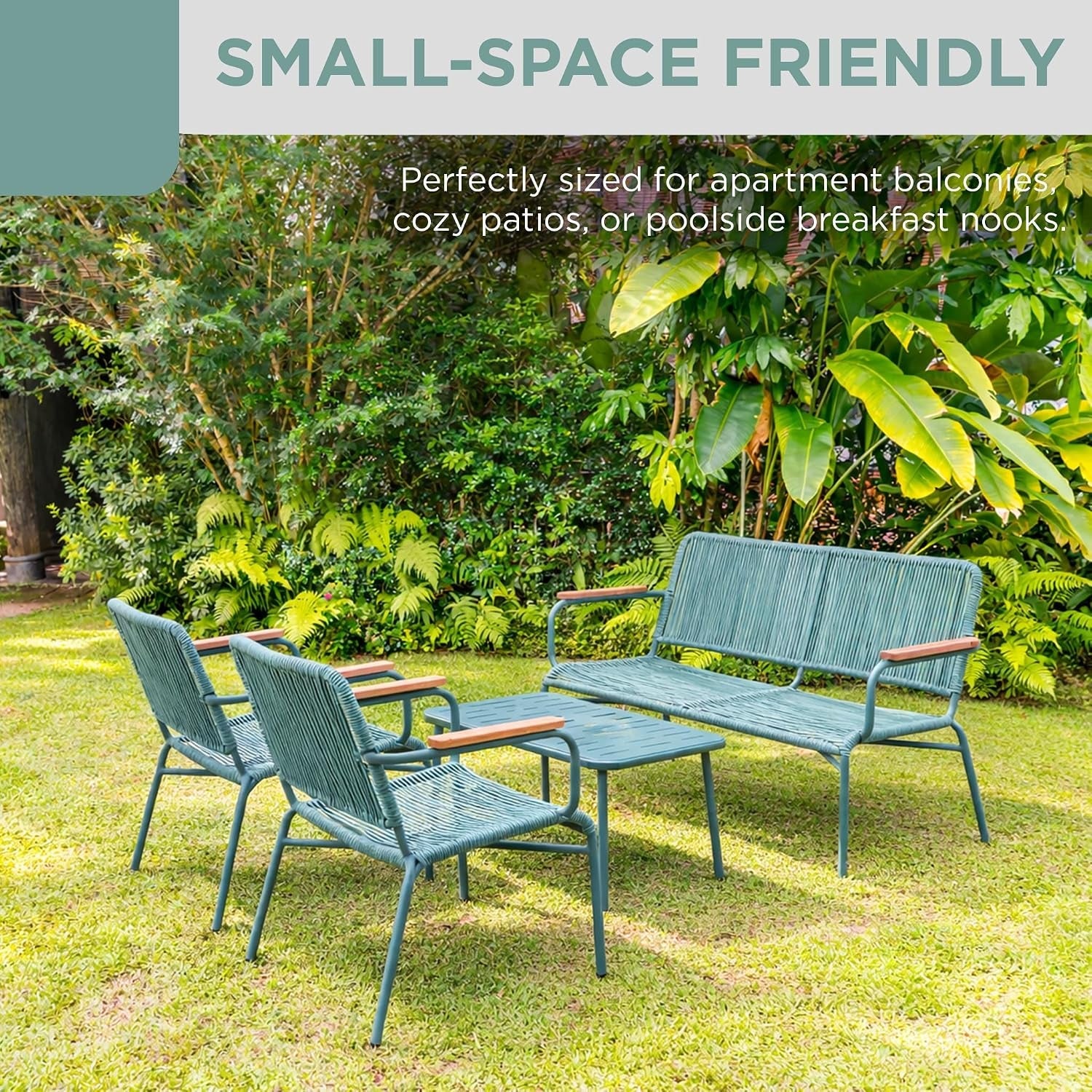alpine-corporation-vtfam170a-4-piece-outdoor-rope-woven-patio-conversation-set-sofa-bench-2-armchairs-coffee-table-modern-metal-frame-with-wood-armrests-indoor-outdoor-seating-set