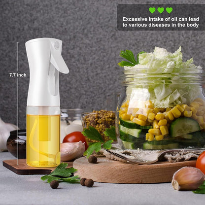 Oil Sprayer for Cooking- 200Ml Glass Olive Oil Sprayer Mister, Olive Oil Spray Bottle, Kitchen Gadgets Accessories for Air Fryer, Canola Oil Spritzer, Widely Used for Salad Making, Baking, Frying,Bbq43
