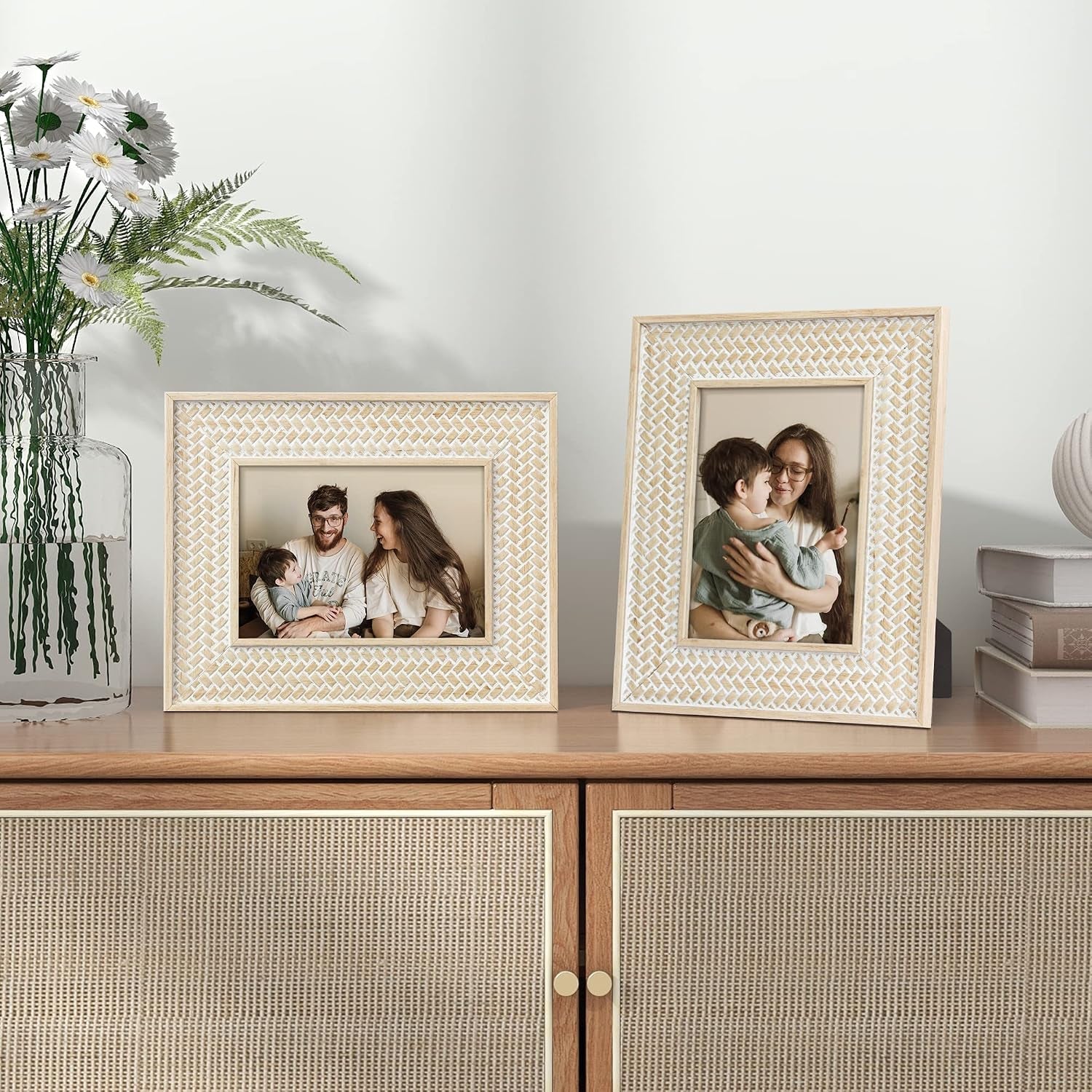 boho-5x7-picture-frame-rattan-photo-frame-set-of-2