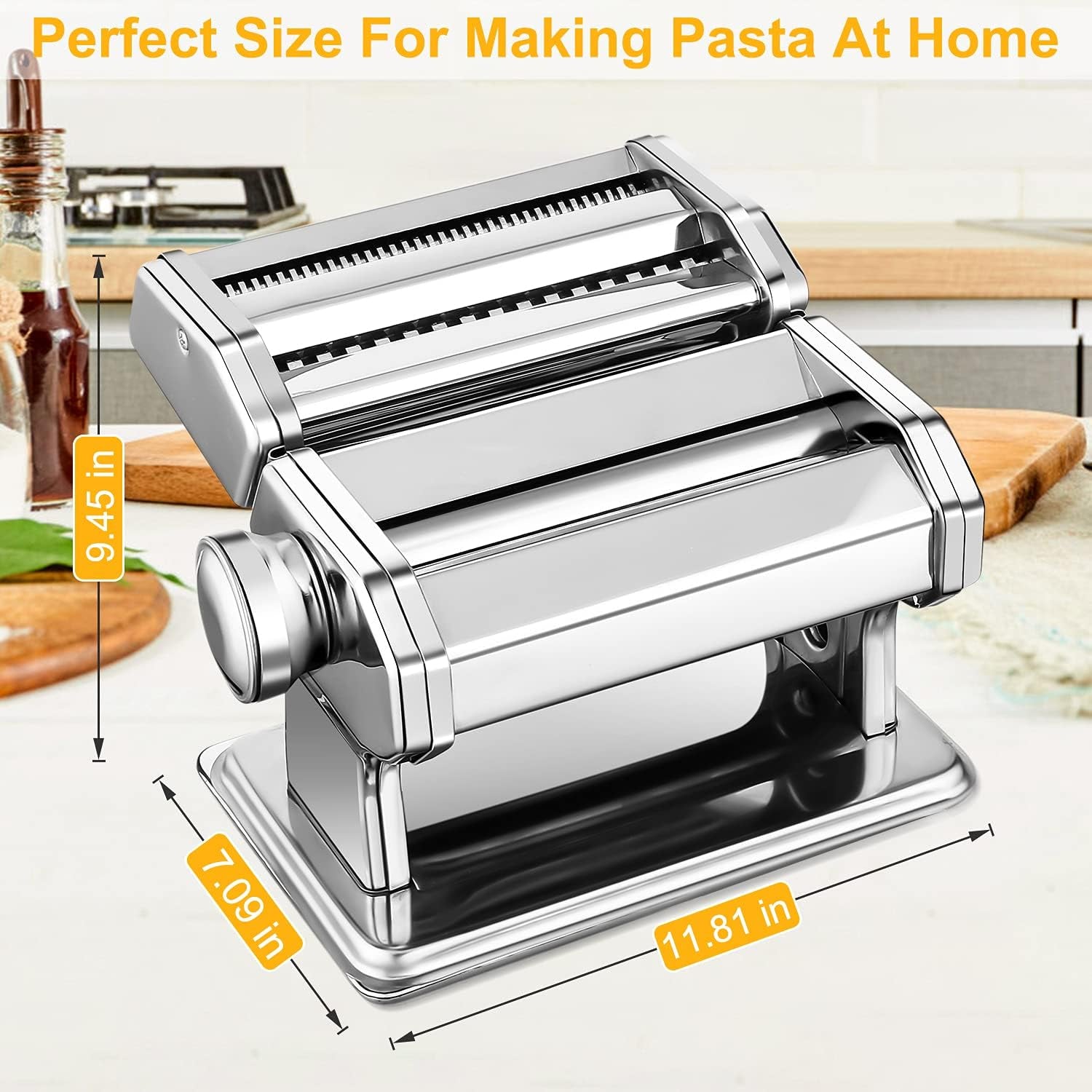 3-in-1-pasta-maker-with-9-setting-pasta-roller-cutters-silver-9-thickness-2-width-settings-stainless-steel-body-rust-resistant-easy-clean-for-spaghetti-fettuccine-lasagna-and-more