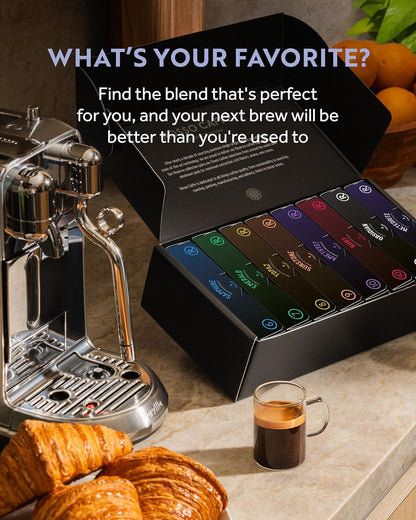 Espresso Pods for Nespresso Original Machines, Variety Pack 80 | 8 Signature Blends • Italian Made • Rich Crema • Medium to Dark Roast5