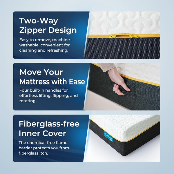 Full Size Memory Foam Mattress in a Box, 12 Inch Cooling Gel Infused6