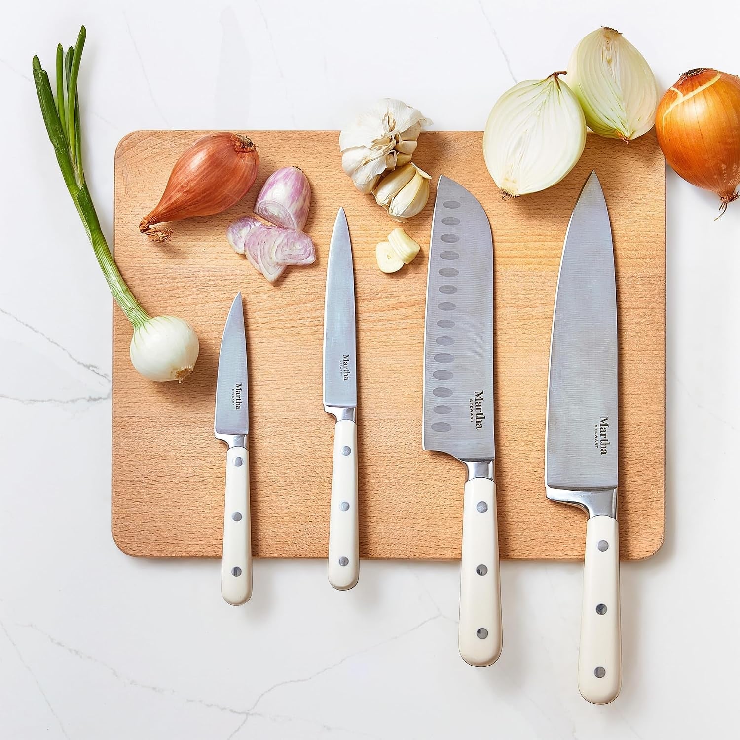 eastwalk-14-piece-high-carbon-stainless-steel-cutlery-kitchen-knife-block-set-w-abs-triple-riveted-forged-handle-acacia-wood-block-linen-white