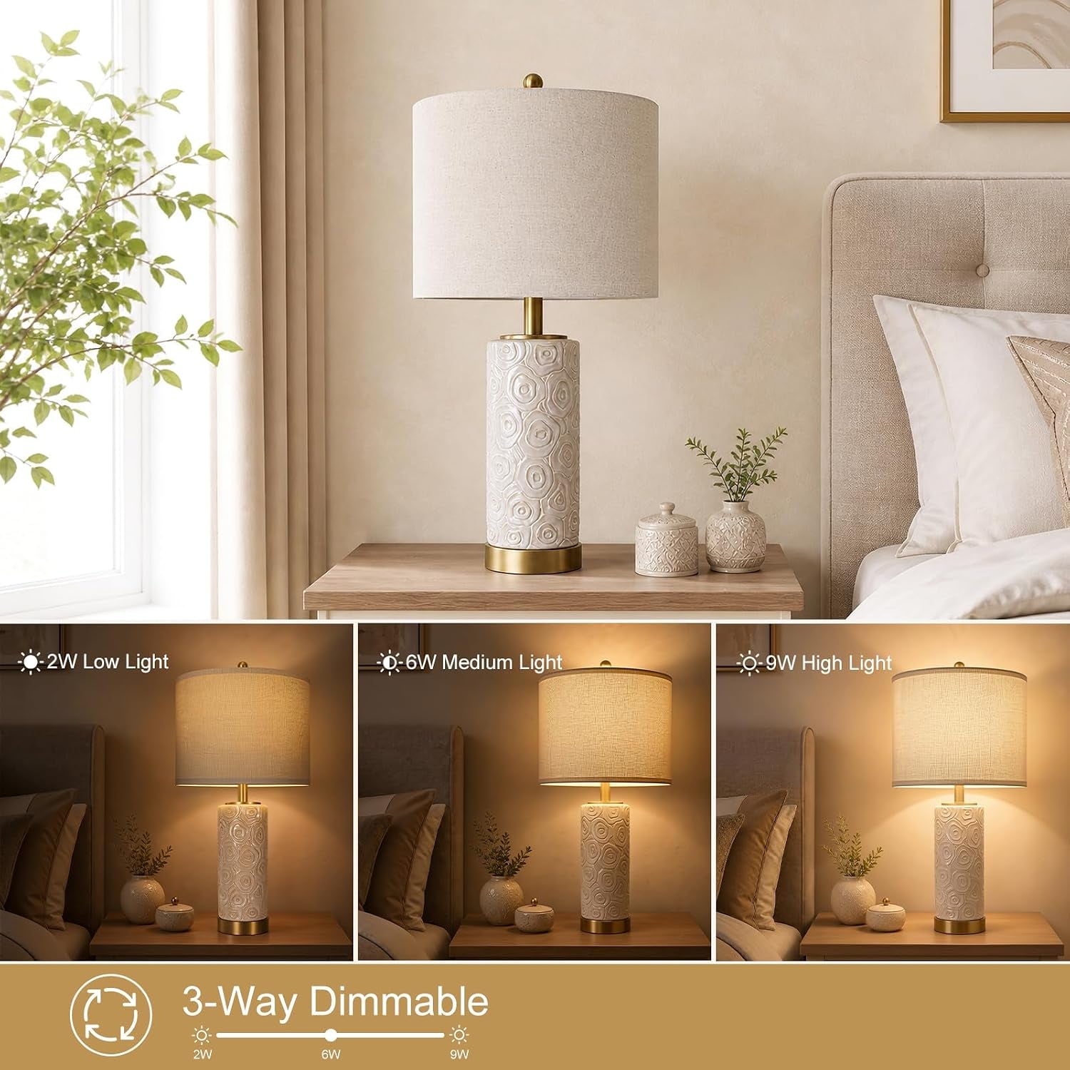 25-5-boho-ceramic-table-lamps-set-of-2-with-3-way-dimmable-bulb-modern-table-lamp-with-usb-a-c-ports-rotary-switch-bedside-lamp-with-linen-shade-for-bedroom-living-room-bulb-included