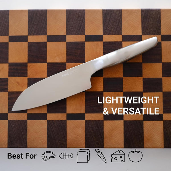 6.3-Inch Santoku Knife, Ultra-Sharp, Premium Japanese Carbon Steel, Lightweight, Ergonomic & Award-Winning Design5
