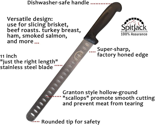 Smoked BBQ Brisket Knife Bundle, 6 in Boning, 11 in Slicer4