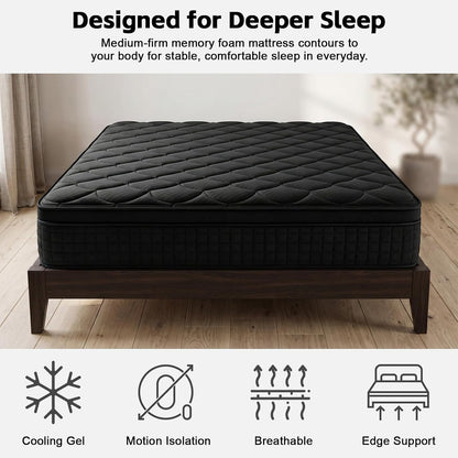 14 Inch Full Size Mattress, Hybrid Memory Foam Mattress6