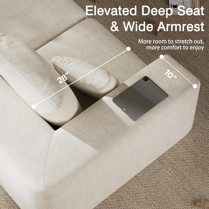 150" Oversized Boneless Couch for Living Room Modular Sectional Sofa5