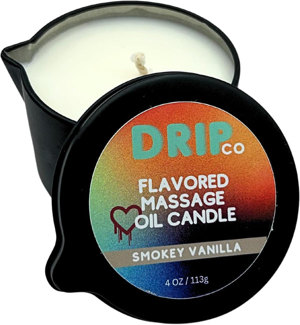 Drip Massage Candle 4 Oz Smokey Vanilla, Flavored & Scented Couples Gift8
