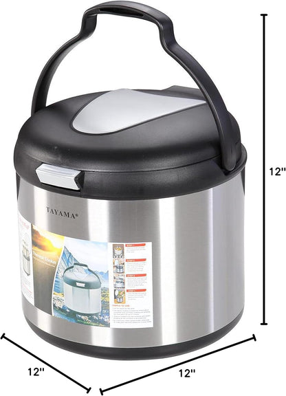 Stainless Steel Thermal Cooker,Black,7 Qt.,Txm-70Cfzr12