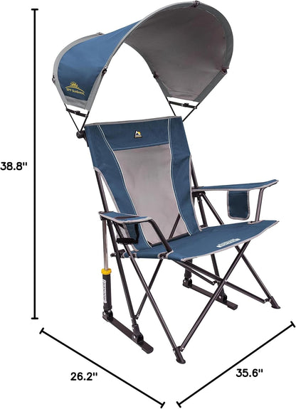 Sunshade Rocker Outdoor Rocking Chair with Canopy3
