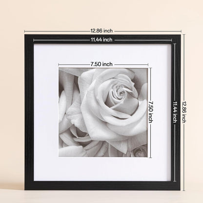 Picture Frames Set of 9, 12X12 In, Acrylic Cover, Black3