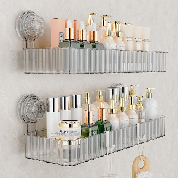 Adhesive Shower Caddy Suction Cup,Bathroom Organizers and Storage Shelves1