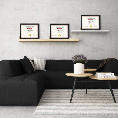 8.5X11 Certificate Frame Set of 7, 8.5 by 11 Picture Diploma Document Frames for Wall or Tabletop Display, Black2