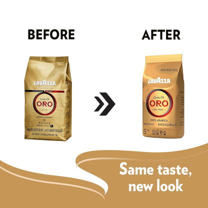 Lavazza Qualitã Oro Whole Bean Blend, Medium Roast, 2.2 Pound (Pack of 1) ,100% Arabica, Central America & African Highland Origins, Fruity & Aromatic4