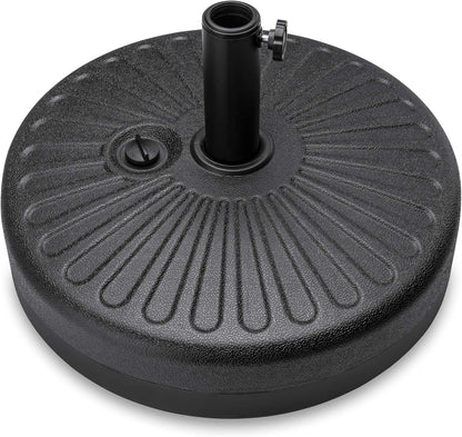 Best Choice Products Fillable Umbrella Base Stand round Sunburst Plastic Patio Umbrella Base Stand, Pole Holder for Outdoor, Lawn W/ 55Lbs Weight Capacity, Adjustment Knob1