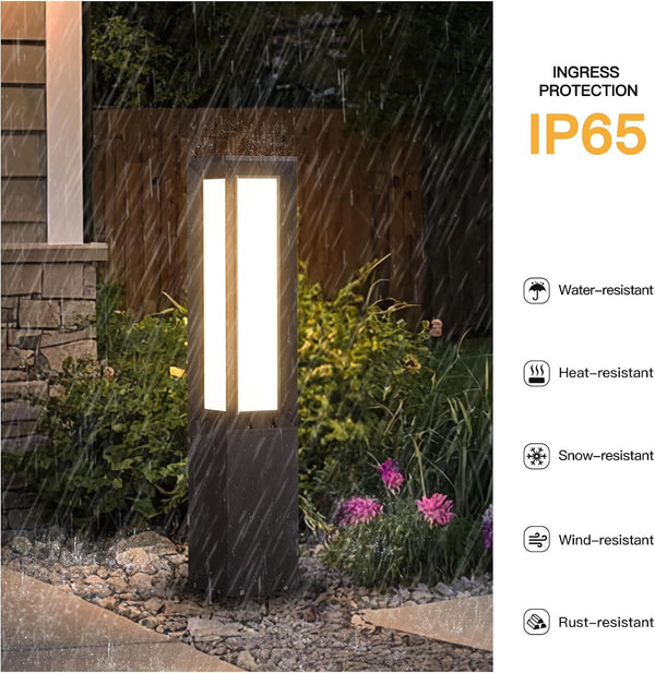 32" Landscape Path Light Hard Wired, Outdoor Pathway Lights AC100-240V5