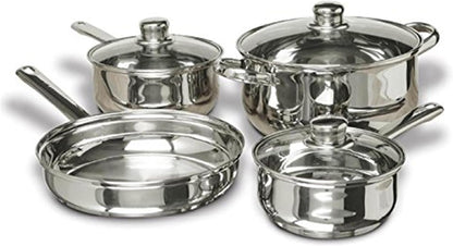 Cookware 7-Piece Stainless Steel Cookware Set, Includes Pots and Pans1