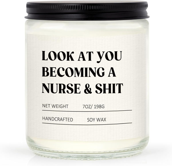Nurse Gifts for Women Men- Funny Nurse Candle, Nursing School1