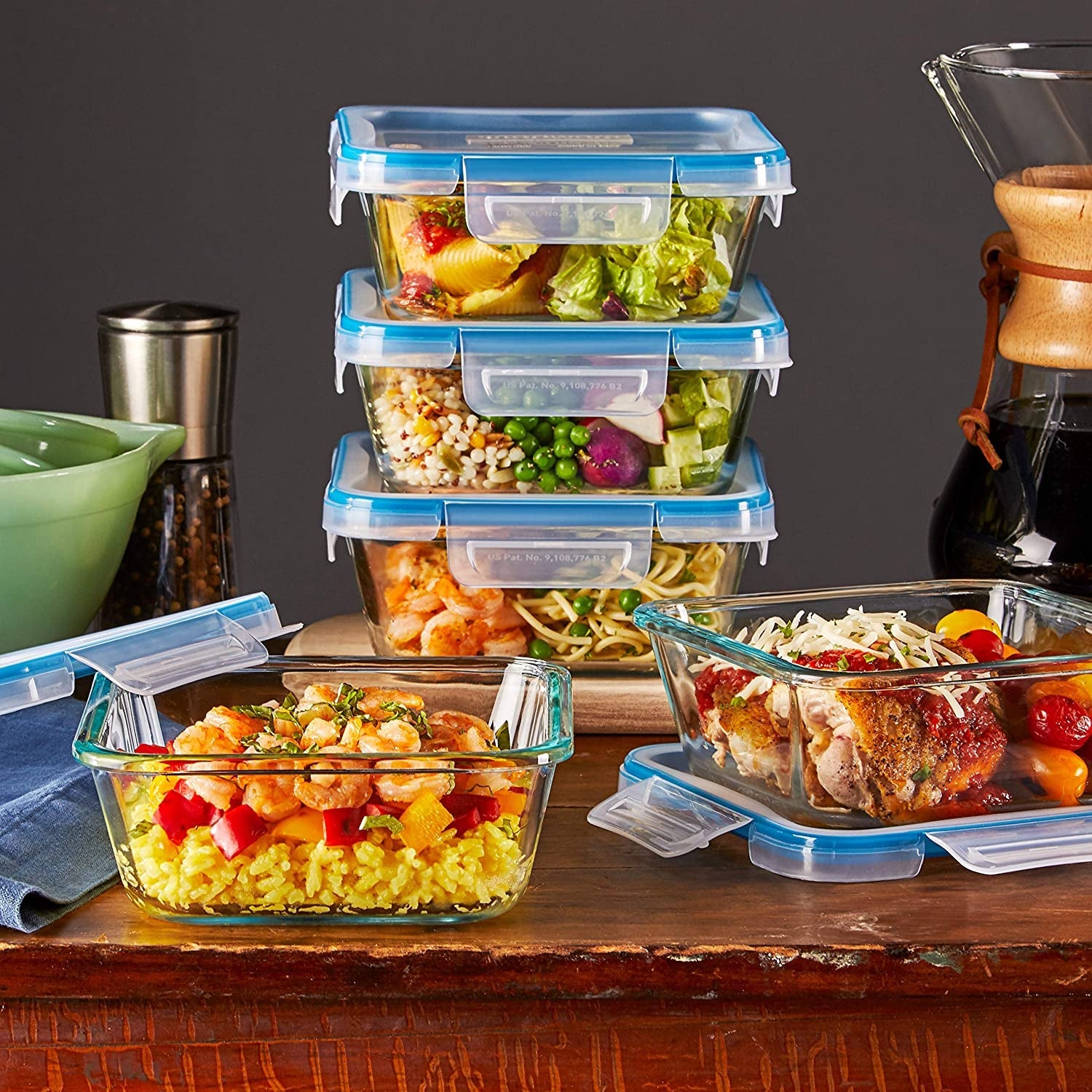 glass-total-solutions-5-pack-4-cup-food-storage-containers-set