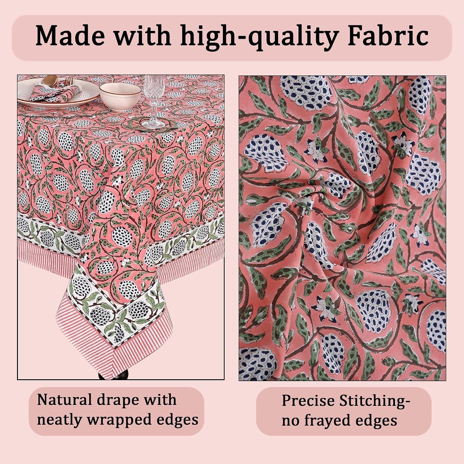 dark-salmon-pink-hand-block-print-cotton-rectangle-tablecloth-60-x-60-inches-reusable-table-cover-decorative-everyday-use-for-dining-room-farmhouse-home-gift-for-spring-mothers-day