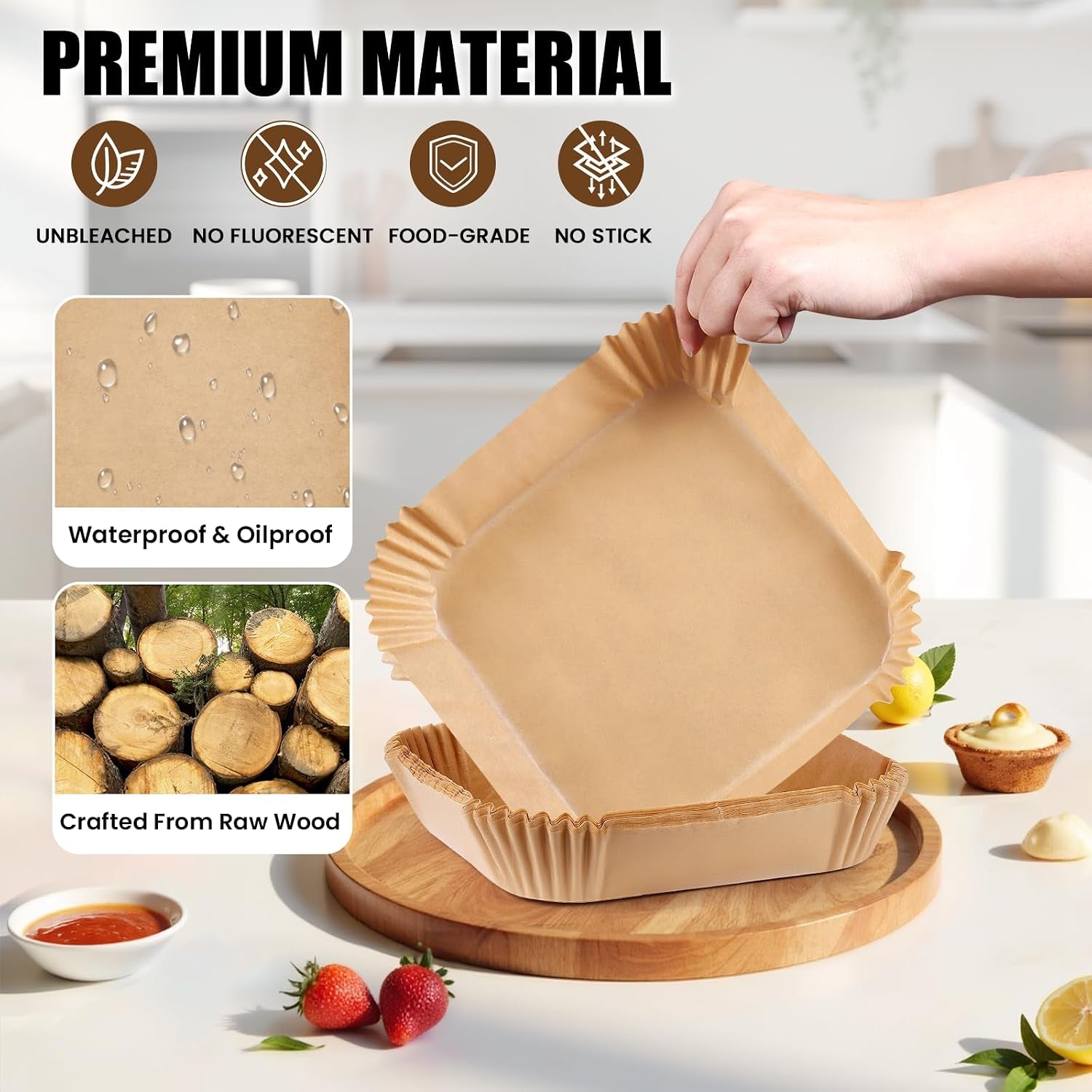 air-fryer-liners-disposable-200pcs-8-inch-airfryer-paper-liners-unbleached-parchment-paper-for-air-fryer-basket-non-stick-air-fryer-accessories-liners-for-baking-parchment-paper-sheets