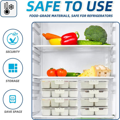 Air-Tight Snackle Box Container –Divided Serving Tray with Lid & Handle–Clear Snack Box for Fruits, Candy & Nuts–Portable for Travel & Daily Use (8 inside Containers Dishwasher Safe)7