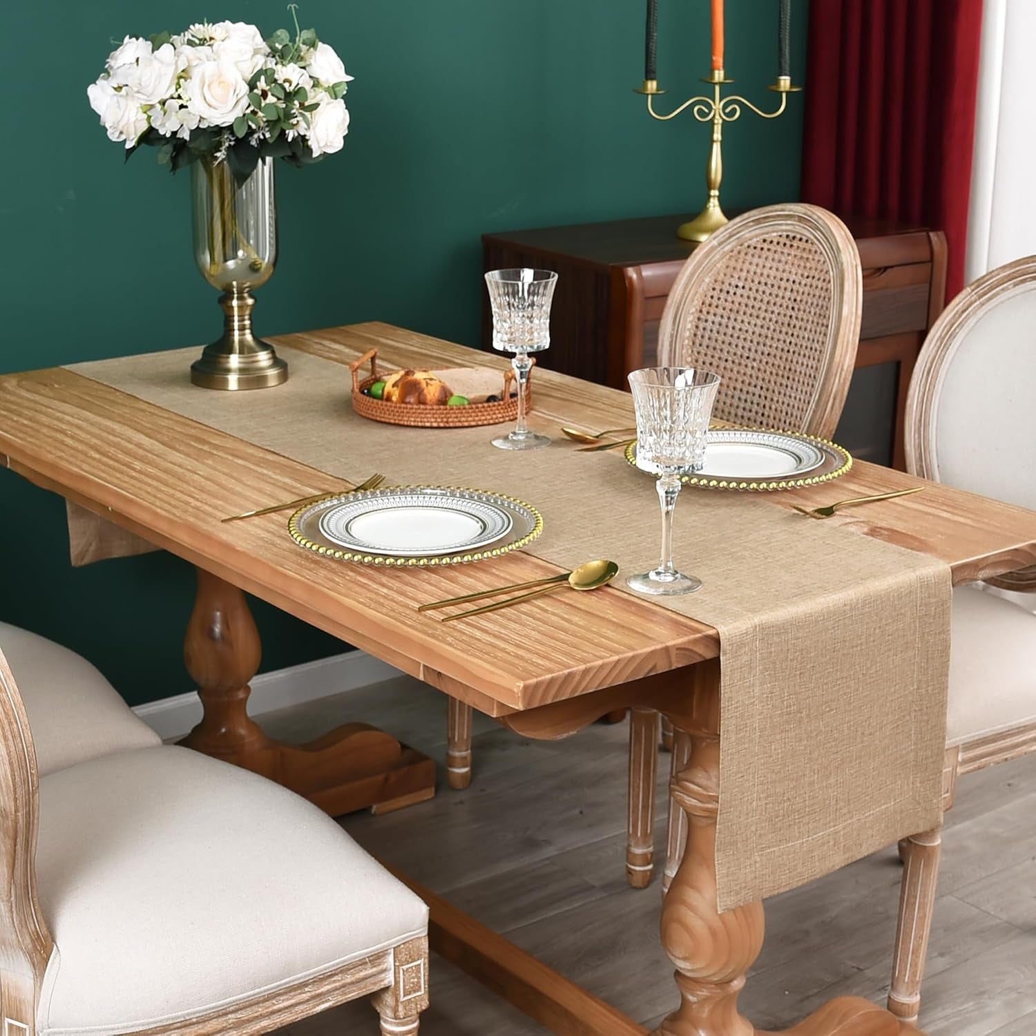 farmhouse-rustic-faux-linen-solid-flaxen-table-runner-13x48inch