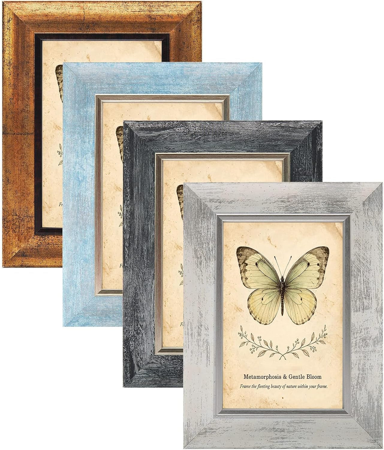 4x6-picture-frames-set-of-4-rustic-retro-photo-framemix-color