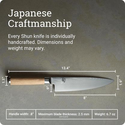 Shun Classic Blonde 8" Chef'S Knife5