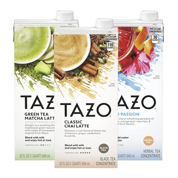 TAZO Classic Chai Latte Concentrate, 32 Oz Carton | Premium Caffeinated Black Tea with Cinnamon, Ginger, Cardamom and Vanilla Spices for Hot or Iced Chai Tea Lattes13