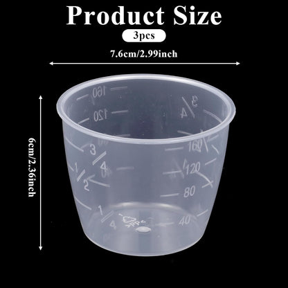 3PCS Rice Cooker Measuring Cup 160 Ml Plastic Rice Measuring Cups Transparent Rice-Cooker Cup Small Laundry-Measuring Replacement for Dry Liquid Ingredient Measuring-Cups2