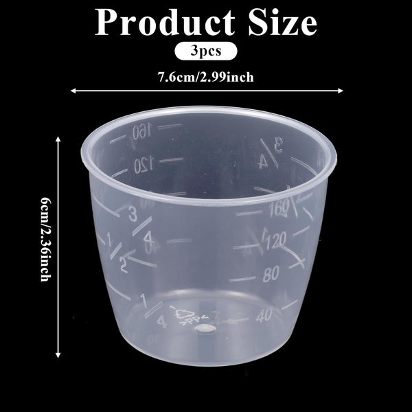 3PCS Rice Cooker Measuring Cup 160 Ml Plastic Rice Measuring Cups Transparent Rice-Cooker Cup Small Laundry-Measuring Replacement for Dry Liquid Ingredient Measuring-Cups2