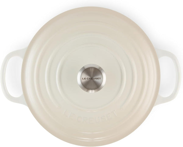 Le Creuset Enameled Cast Iron Signature round Dutch Oven, 5.5 Qt., Meringue2