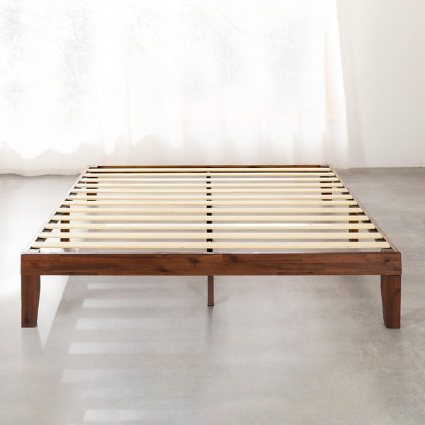 Naturalista Classic - 12 Inch Solid Wood Platform Bed with Wooden Slats, No Box Spring Needed, Easy Assembly, Queen, Espresso3