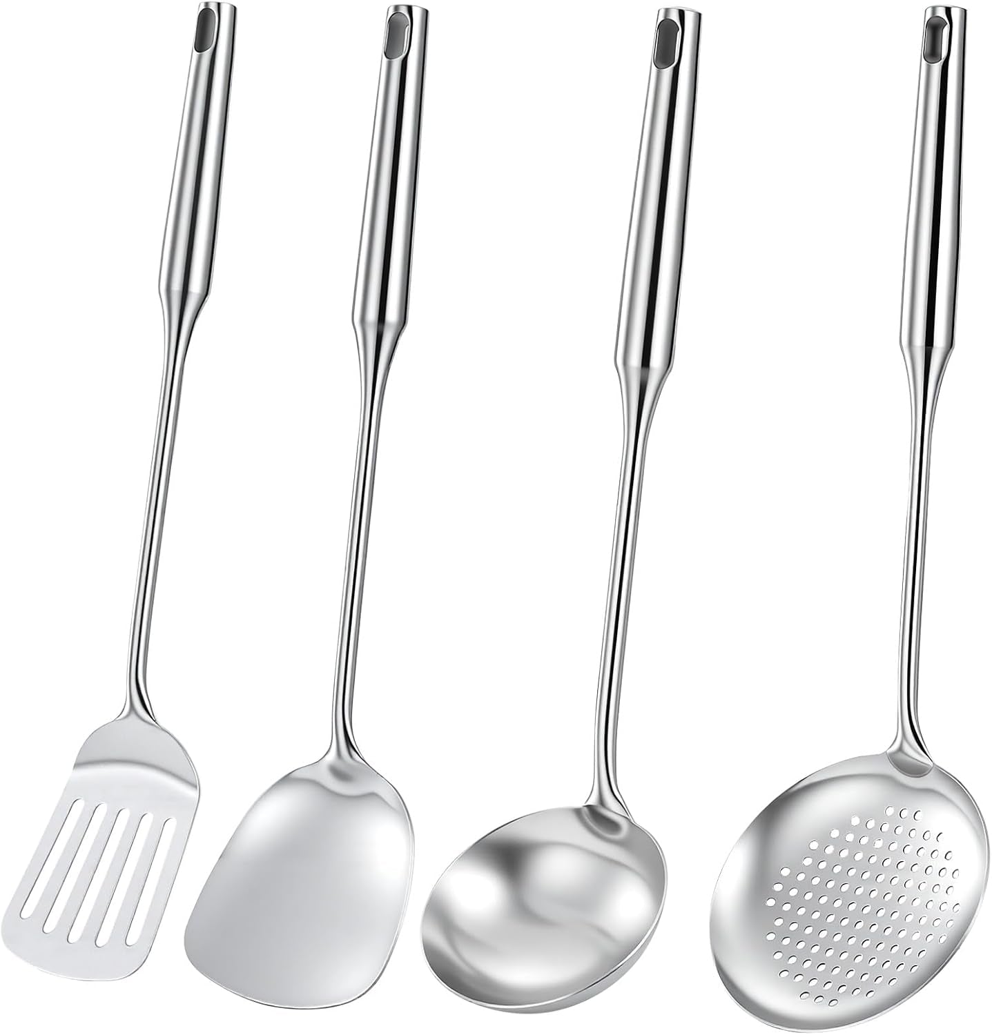 4-piece-cooking-utensils-set-stainless-steel-kitchen-utensils-metal-kitchen-tools-include-solid-slotted-turner-wok-spatula-serving-spoon-ergonomic-handle-easy-to-clean