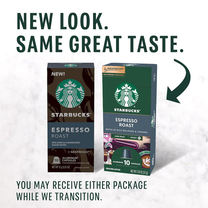 Starbucks by Nespresso Original, Dark Roast Espresso, 50-Count | Capsules, Espresso Coffee Pods3