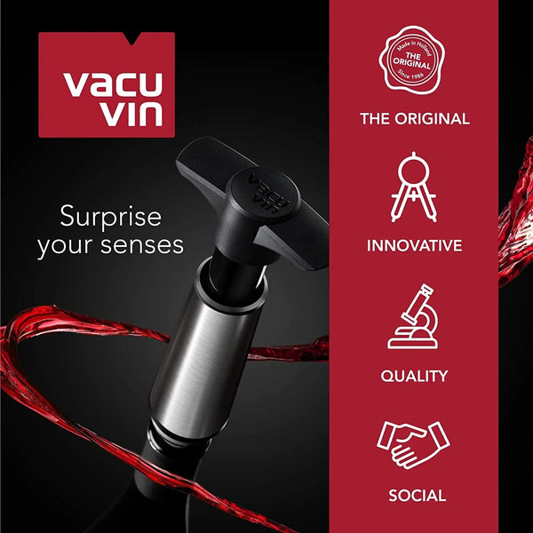 Wine Stopper, 3-Pack Vacuum Wine Bottle Stopper, Cork Alternative | 3 Multicolor Vacuum Wine Stoppers, for Wine Saver Pump, up to 10 Days Freshness, Reusable, Dishwasher-Safe, Made without BPA7