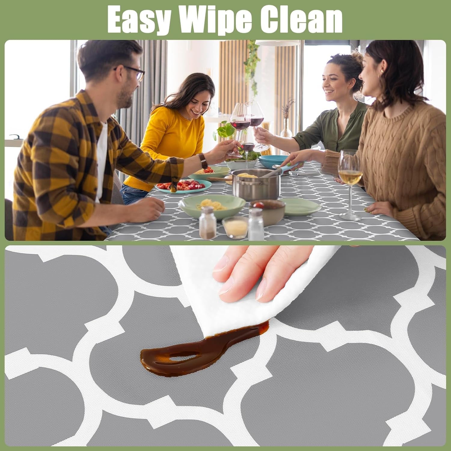 picnic-fitted-table-cover-6-foot-flannel-backed-vinyl-tablecloth-waterproof-elastic-stretch-table-cloth-wipeable-plastic-tablecloth-for-camping-indoor-outdoor-grey-30-x-72
