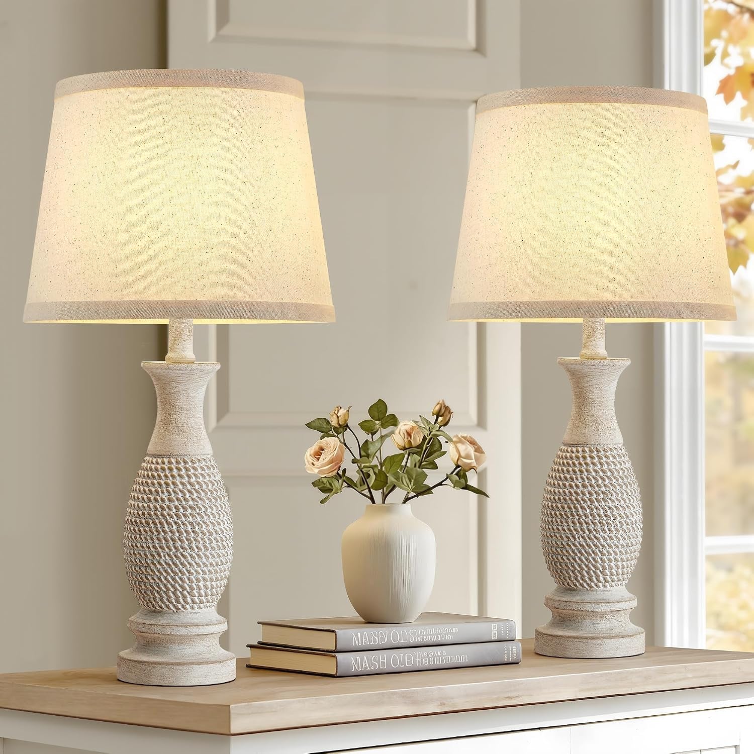 21-6-table-lamps-set-of-2-resin-farmhouse-bedside-lamps-for-bedroom-cream