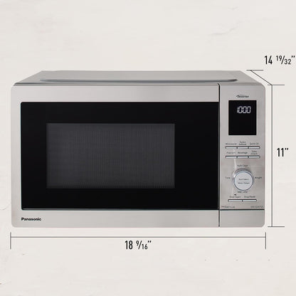 Panasonic Countertop Microwave Ovens, 0.9 Cu. Ft. 1000W, 15 Auto Cooking Presets, Inverter Technology for Even Cooking, with Genius Sensor Technology and Turbo Defrost- NN-SD47QSDAYH9