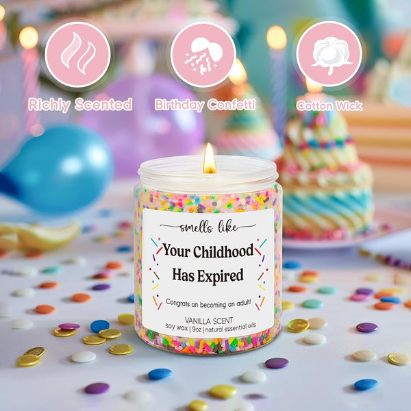 18Th Birthday Candle, 18Th Birthday Gifts for Girls, Boys - Turning 183