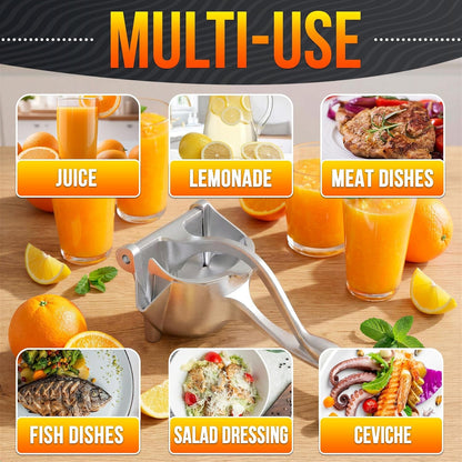 Hand Juicer Squeezer, Large 20 Oz Aluminum Bowl with Pour Spout | Handheld Manual Citrus Press, Gets Every Drop Out of Lemon, Lime, Orange, Grapefruit, and Pomegranate Juice, Ergonomic Handle7