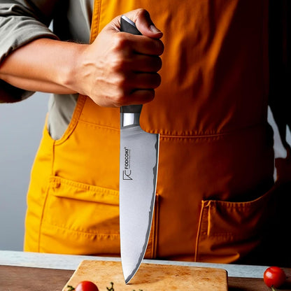 Japanese Chef Knife 8 Inch Kitchen Sharp Knife High Carbon Steel AUS10 with Ebony Wood Handle Professional Chefs Knife for Cutting Meat Vegetable2