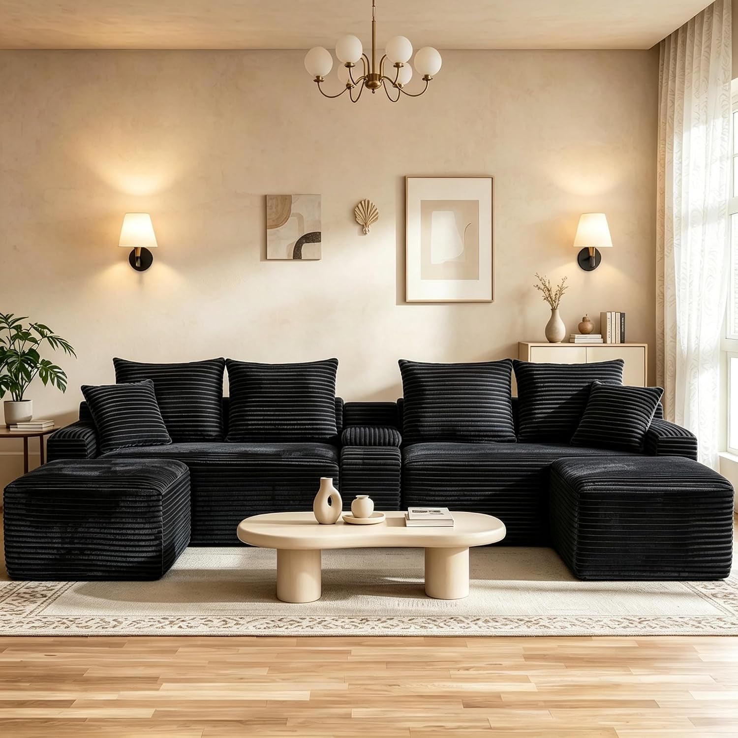 127-u-shaped-cloud-couch-modular-sectional-sofa-comfy-fluffy-corduroy-black-boneless-sectional-couches-for-living-room-modern-cloud-sofas-with-cup-holders-usb-port-balck