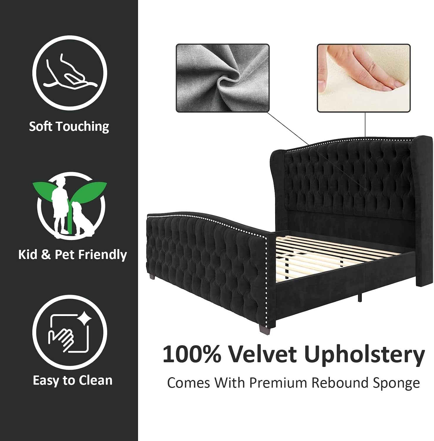 queen-size-bed-frame-with-velvet-upholstered-wingback-headboard
